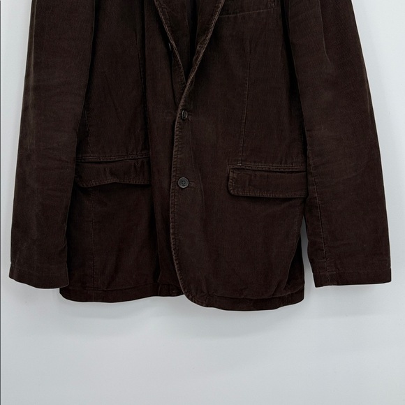 J Crew Mens Y2K Vintage Corduroy Blazer Brown L 100 Cotton Quiet Luxury Jacket - Picture 3 of 16
